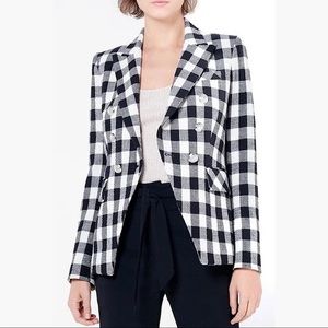 Veronica Beard Check Miller Dickey Jacket